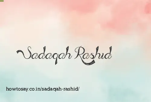 Sadaqah Rashid