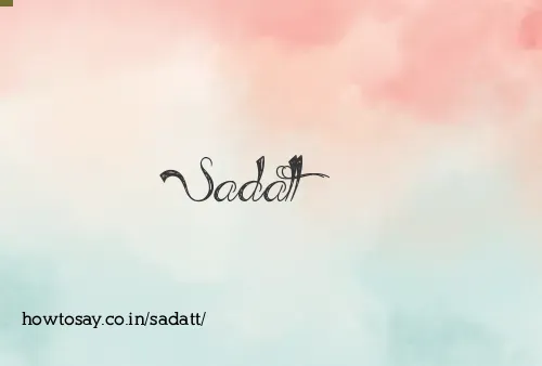 Sadatt