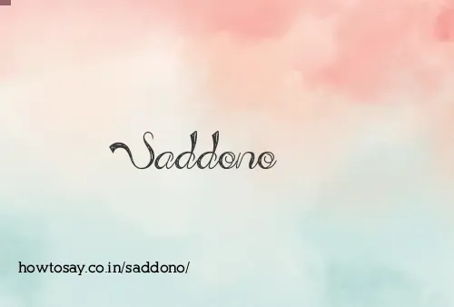 Saddono