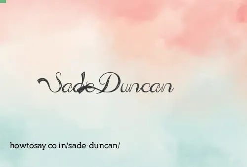 Sade Duncan