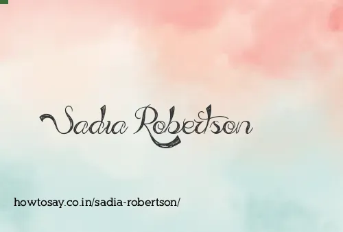 Sadia Robertson