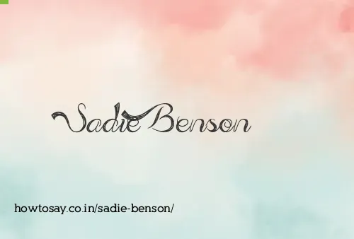 Sadie Benson