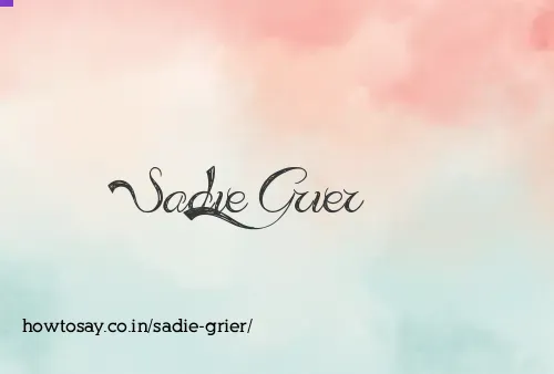 Sadie Grier