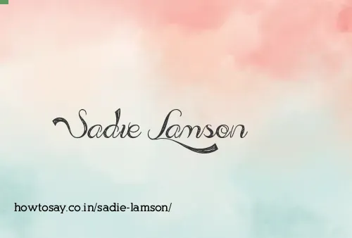 Sadie Lamson