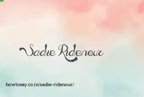 Sadie Ridenour