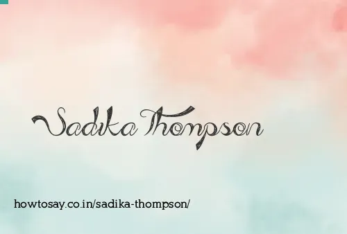 Sadika Thompson