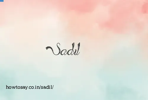 Sadil