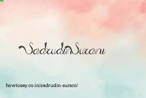 Sadrudin Surani
