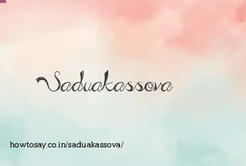 Saduakassova