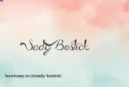 Sady Bostick