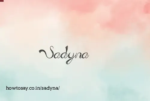 Sadyna