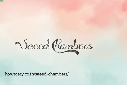 Saeed Chambers