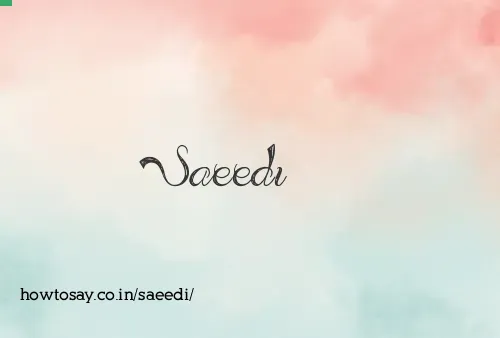 Saeedi
