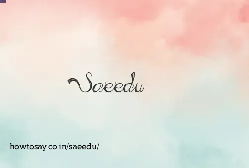 Saeedu