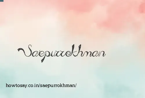 Saepurrokhman