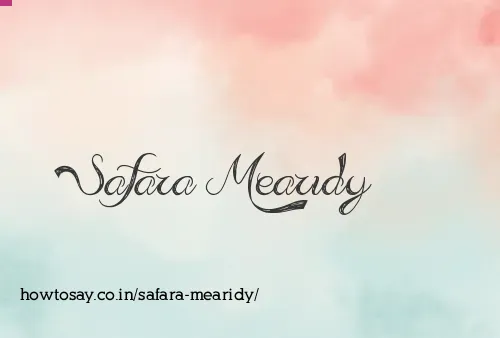 Safara Mearidy