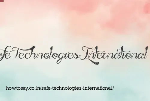 Safe Technologies International