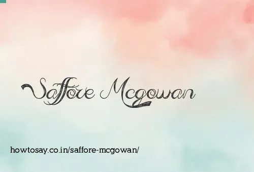 Saffore Mcgowan