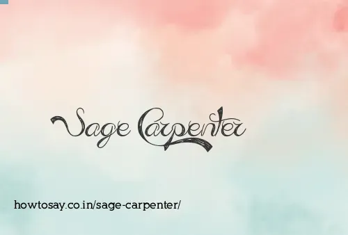 Sage Carpenter