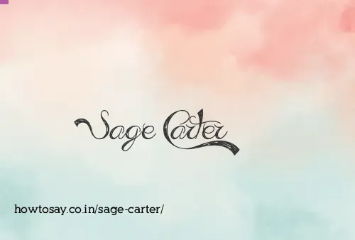 Sage Carter