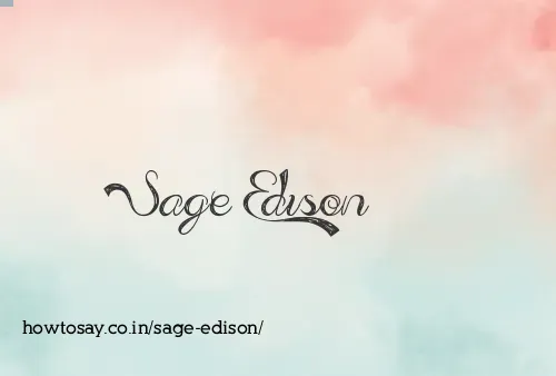 Sage Edison