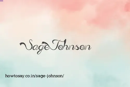Sage Johnson