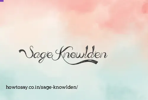 Sage Knowlden