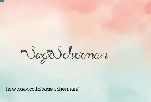 Sage Scherman