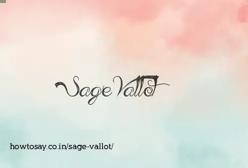 Sage Vallot
