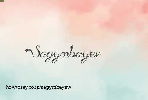 Sagymbayev