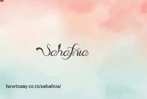 Sahafnia