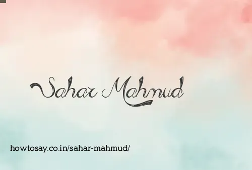 Sahar Mahmud