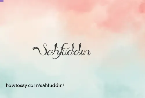 Sahfuddin