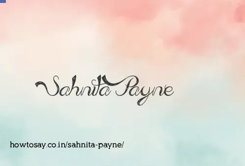 Sahnita Payne