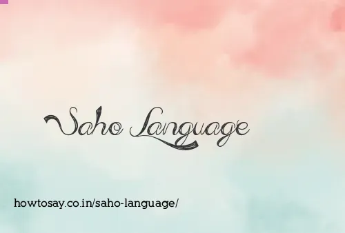 Saho Language