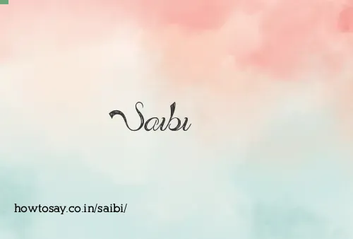 Saibi