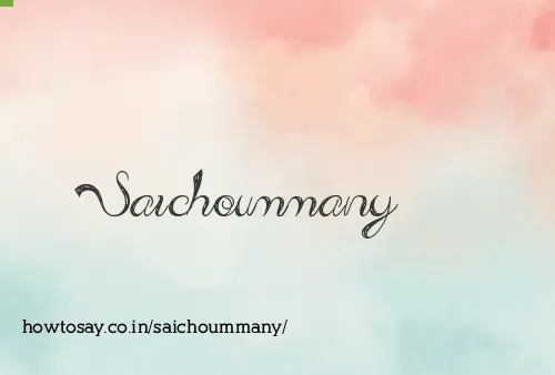 Saichoummany