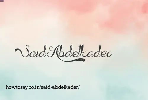 Said Abdelkader