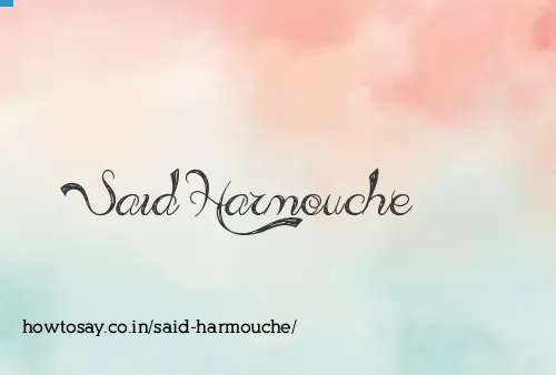 Said Harmouche