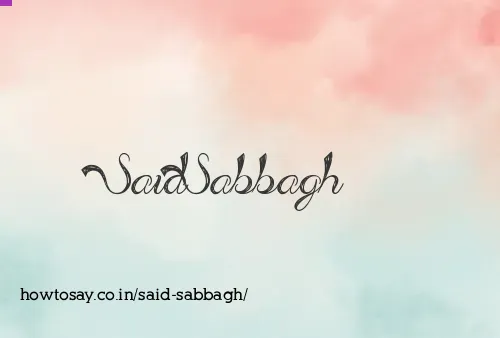 Said Sabbagh