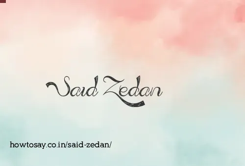 Said Zedan