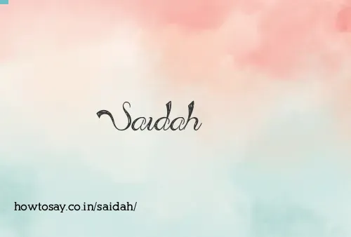 Saidah