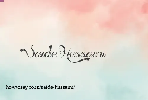 Saide Hussaini