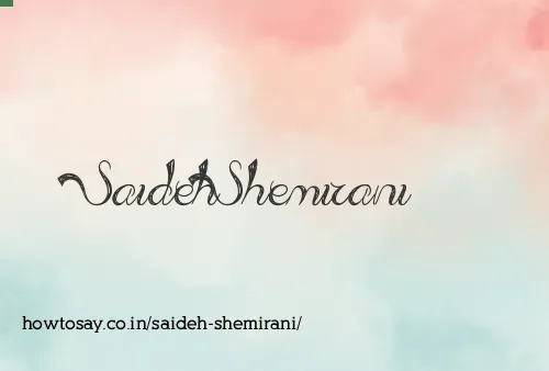 Saideh Shemirani
