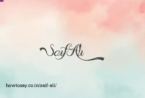 Saif Ali