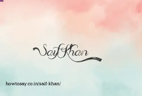 Saif Khan