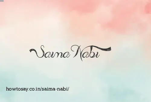 Saima Nabi