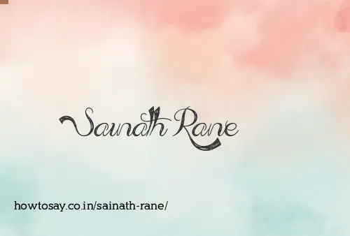 Sainath Rane