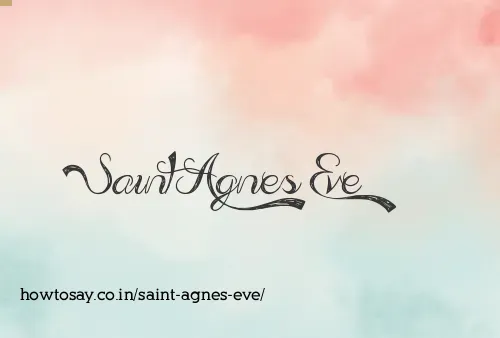 Saint Agnes Eve