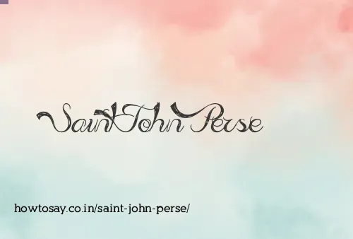 Saint John Perse